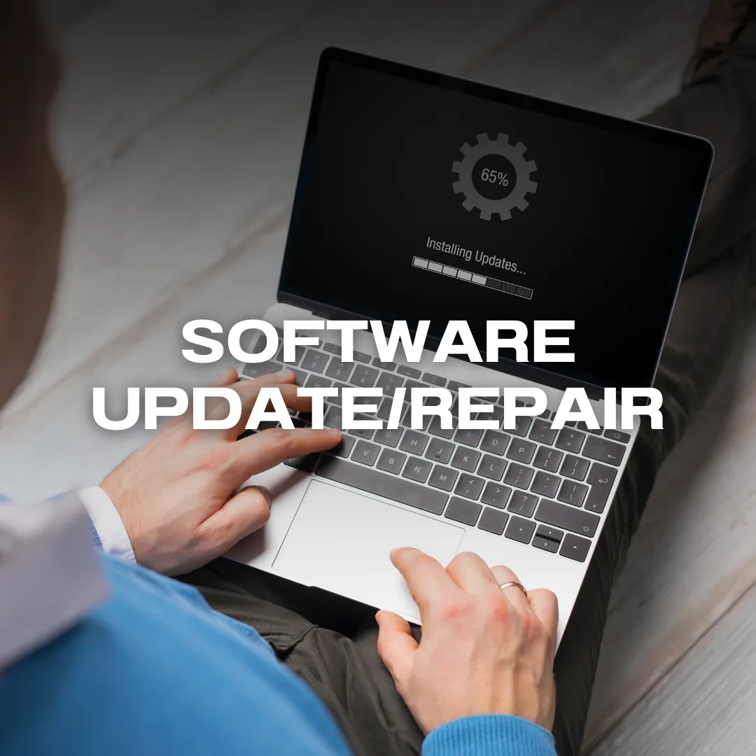 Software update on a phone or laptop