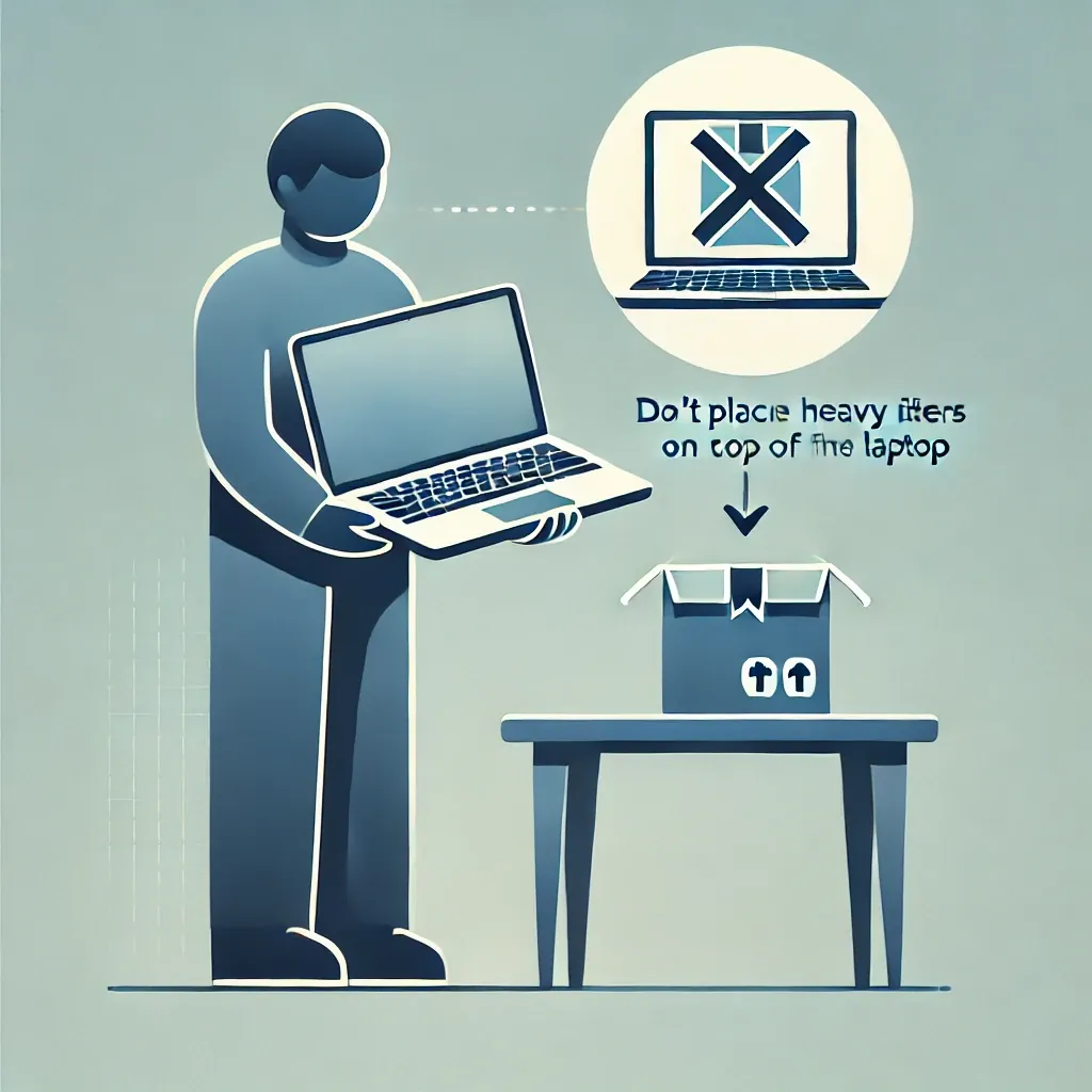 Handling a phone or laptop with care
